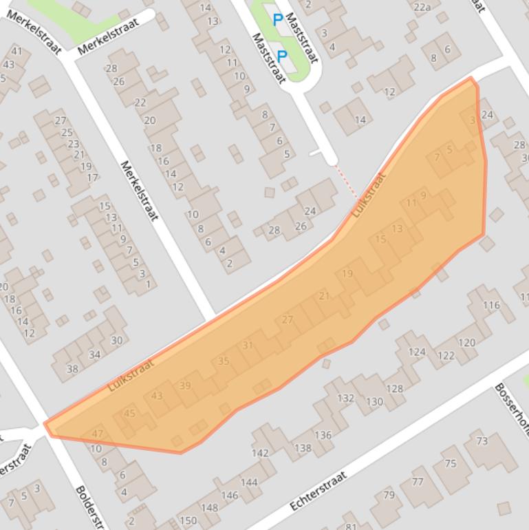 Kaart van postcodegebied 6051LJ.