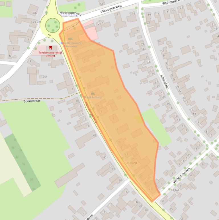 Kaart van postcodegebied 6061AG.