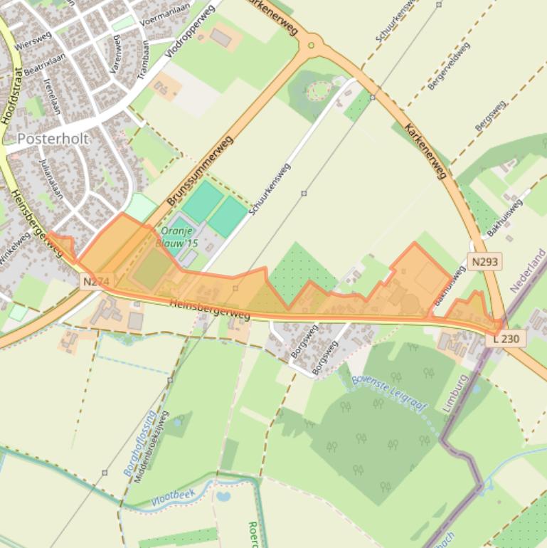 Kaart van postcodegebied 6061AH.