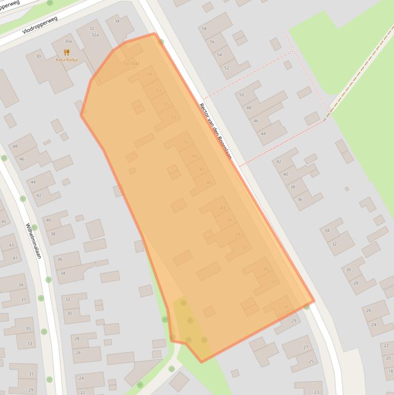 Kaart van postcodegebied 6061AP.