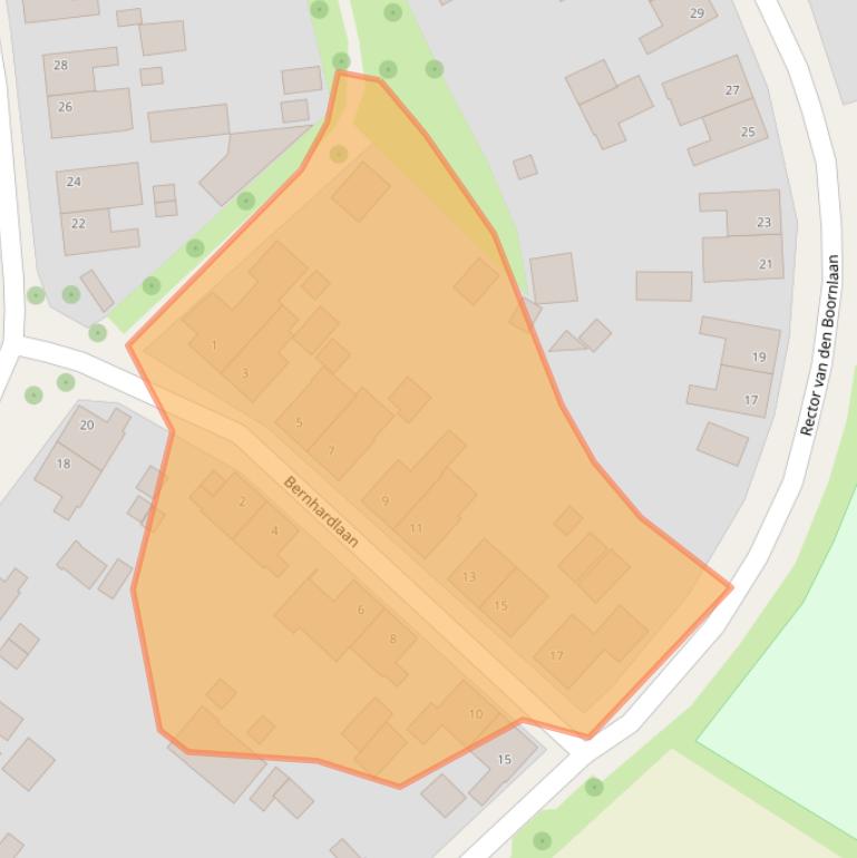 Kaart van postcodegebied 6061AW.