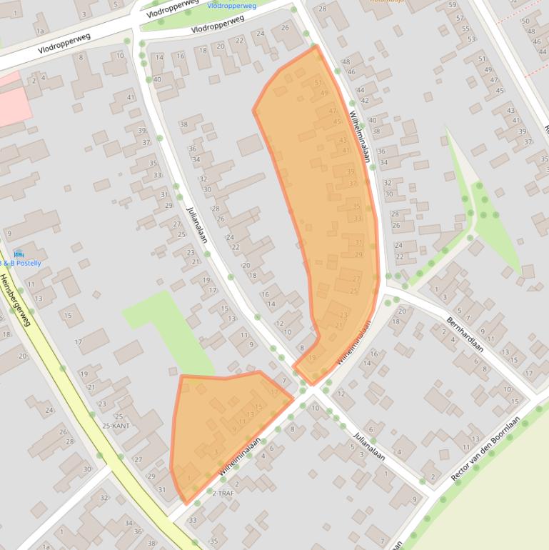 Kaart van postcodegebied 6061AX.