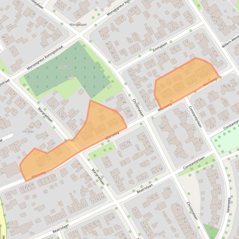 Kaart van postcodegebied 6061BS.