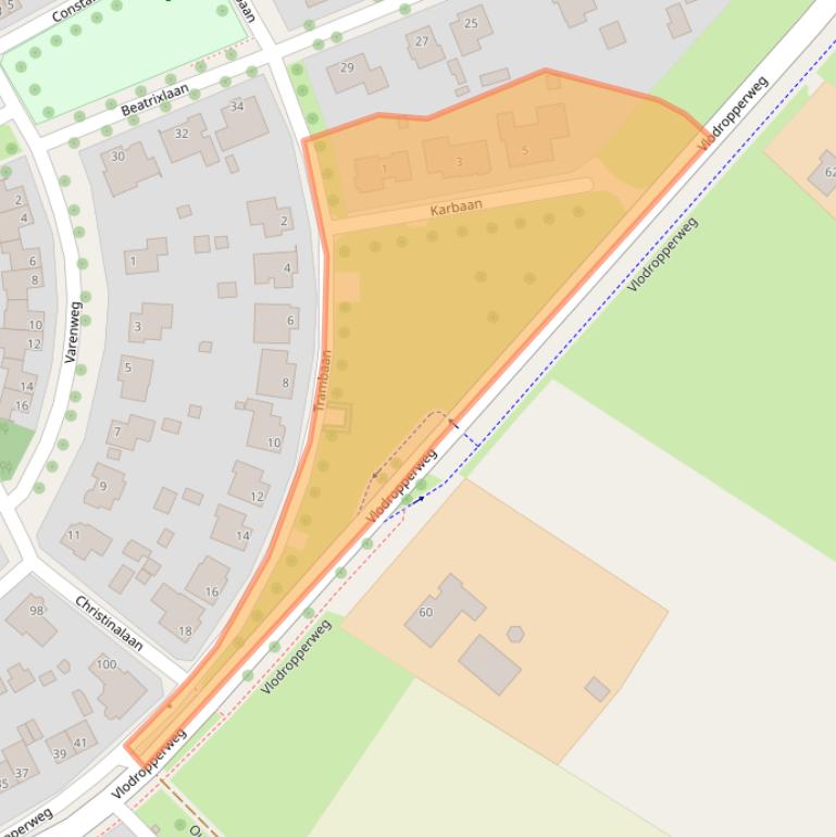 Kaart van postcodegebied 6061BV.