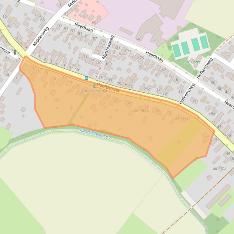 Kaart van postcodegebied 6061CD.