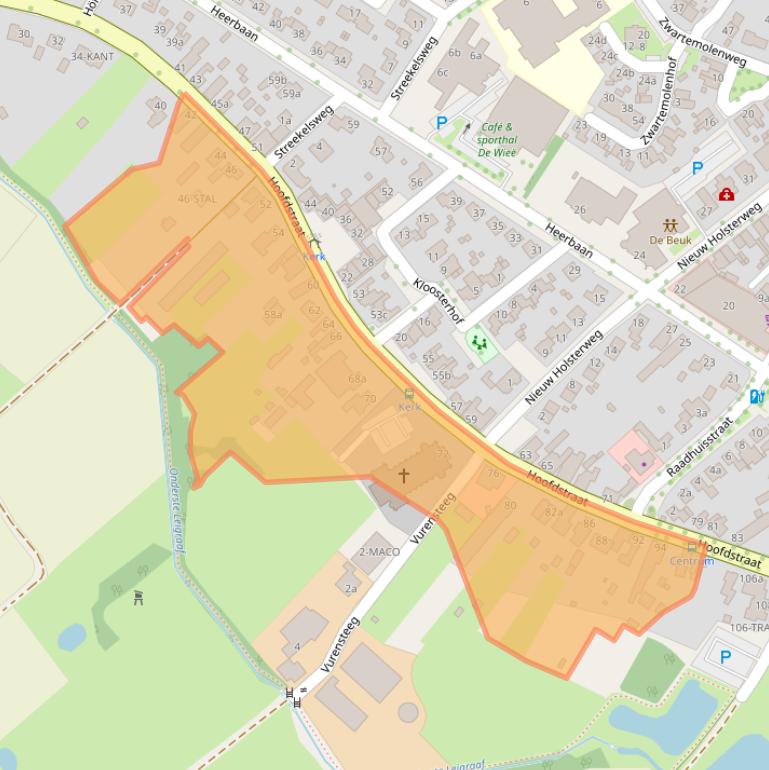 Kaart van postcodegebied 6061CE.