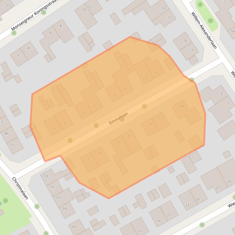 Kaart van postcodegebied 6061CK.