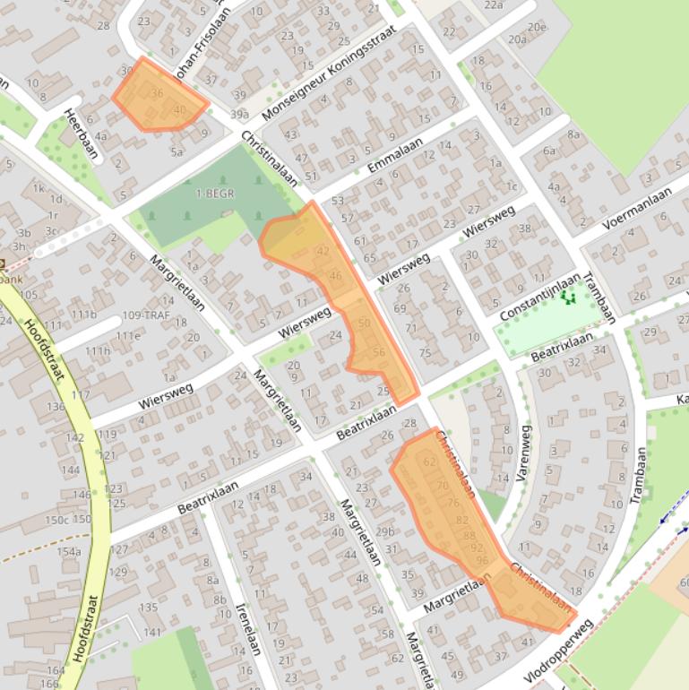 Kaart van postcodegebied 6061CZ.