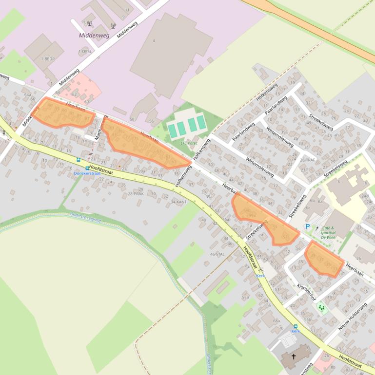 Kaart van postcodegebied 6061EC.