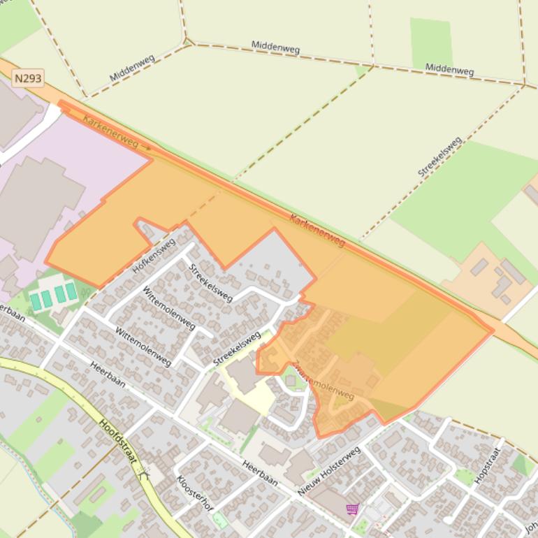 Kaart van postcodegebied 6061EK.