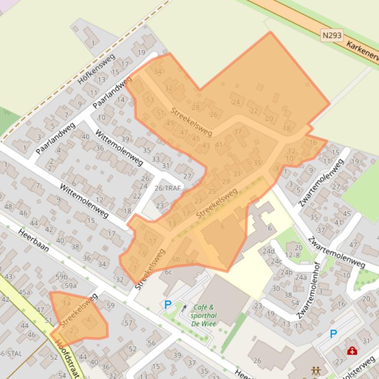 Kaart van postcodegebied 6061EL.