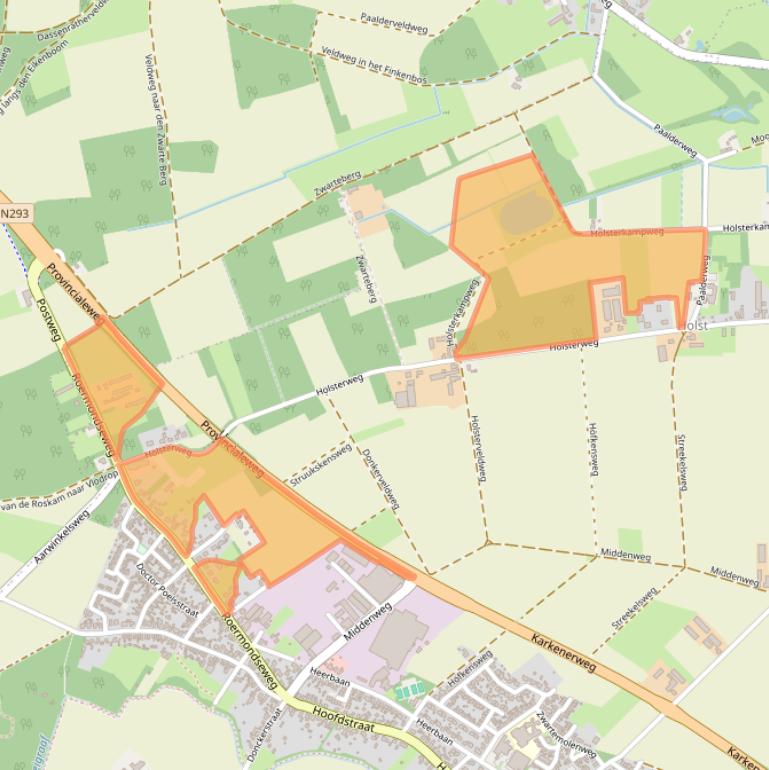 Kaart van postcodegebied 6061GC.
