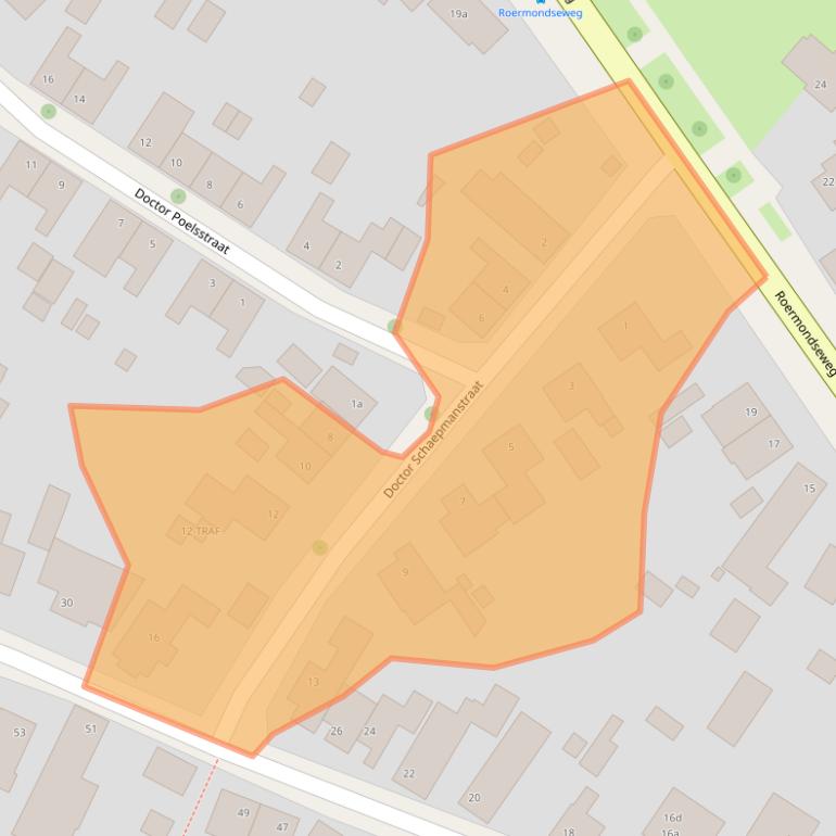 Kaart van postcodegebied 6061GG.