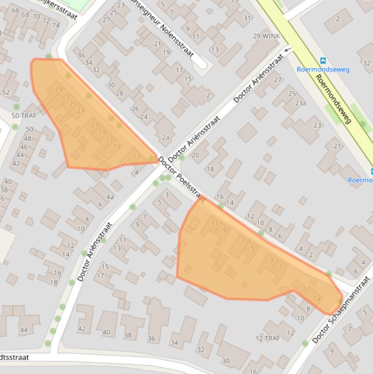 Kaart van postcodegebied 6061GH.