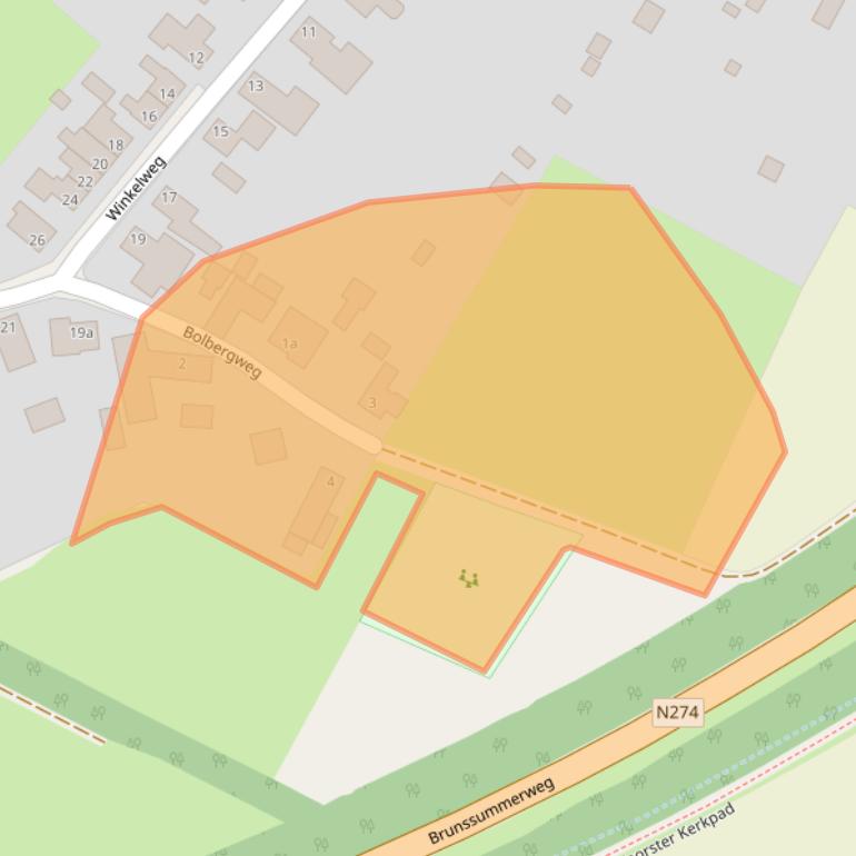 Kaart van postcodegebied 6061NM.