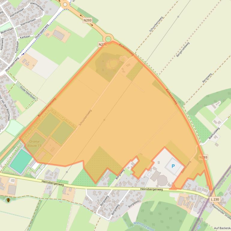 Kaart van postcodegebied 6061NR.