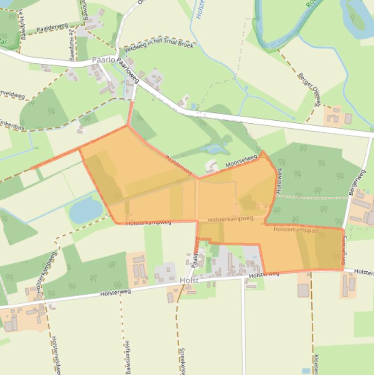 Kaart van postcodegebied 6061NW.