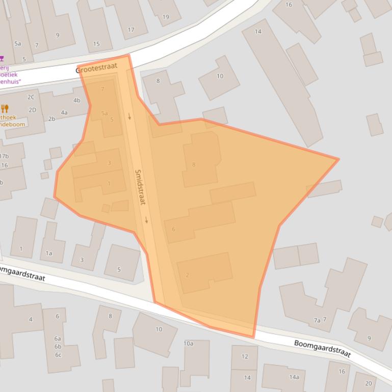 Kaart van postcodegebied 6063AJ.