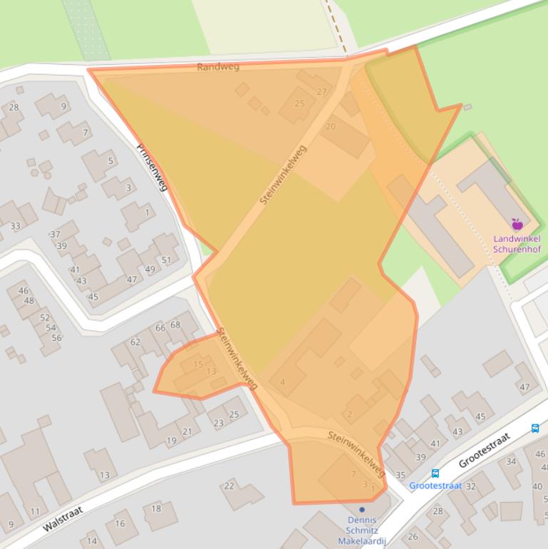 Kaart van postcodegebied 6063AM.