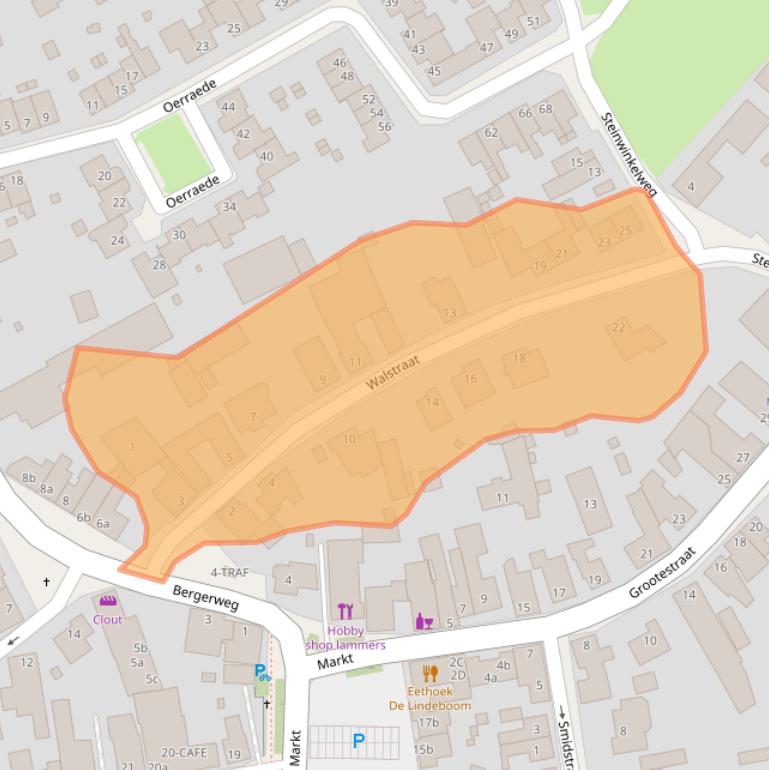 Kaart van postcodegebied 6063AN.