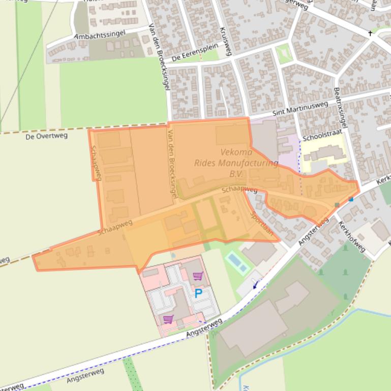 Kaart van postcodegebied 6063BA.