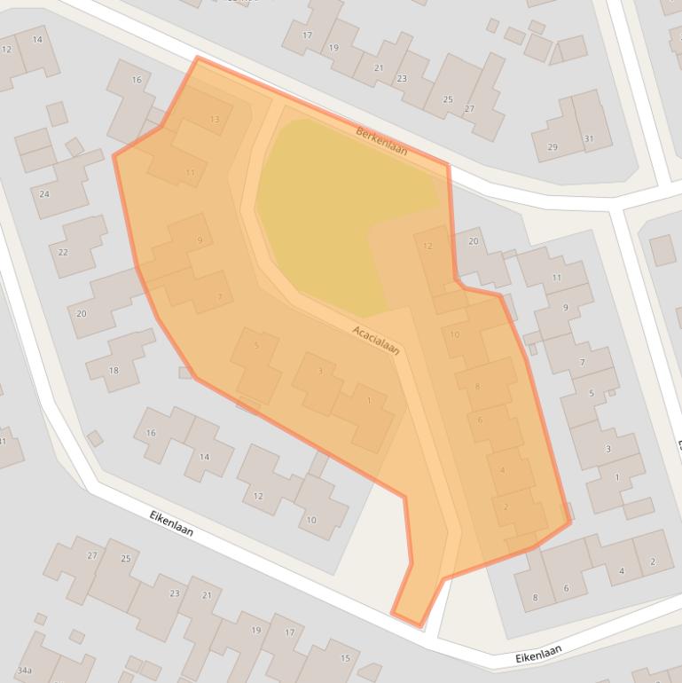 Kaart van postcodegebied 6063BH.