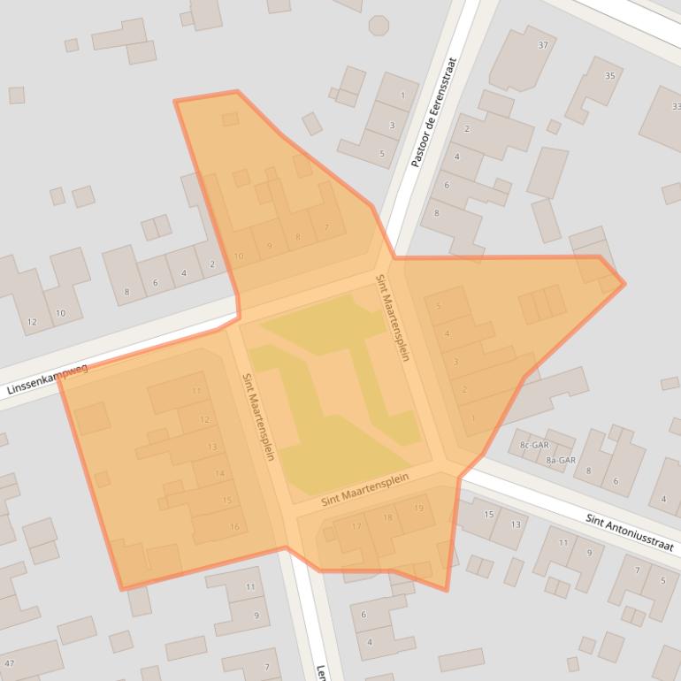 Kaart van postcodegebied 6063CA.