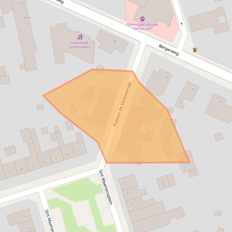 Kaart van postcodegebied 6063CB.