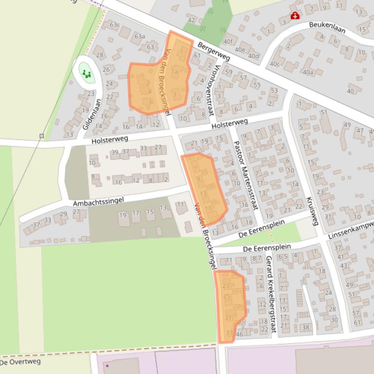 Kaart van postcodegebied 6063CL.