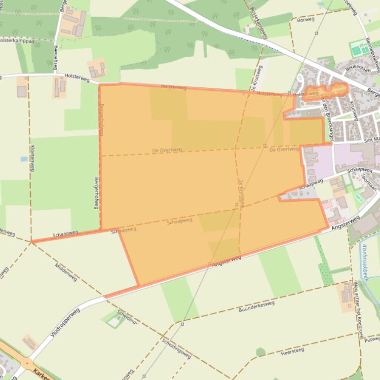 Kaart van postcodegebied 6063CM.