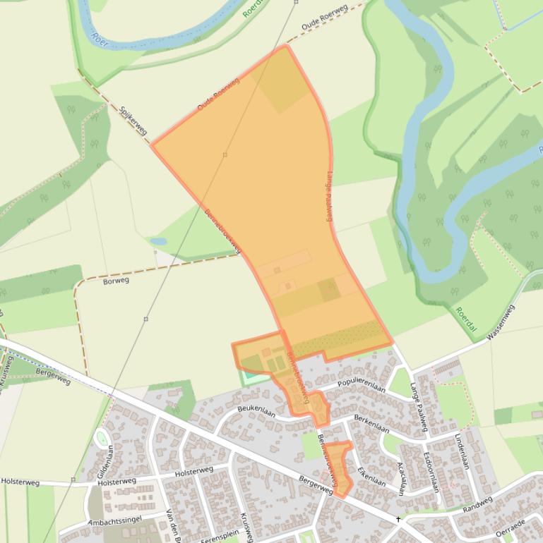 Kaart van postcodegebied 6063CP.