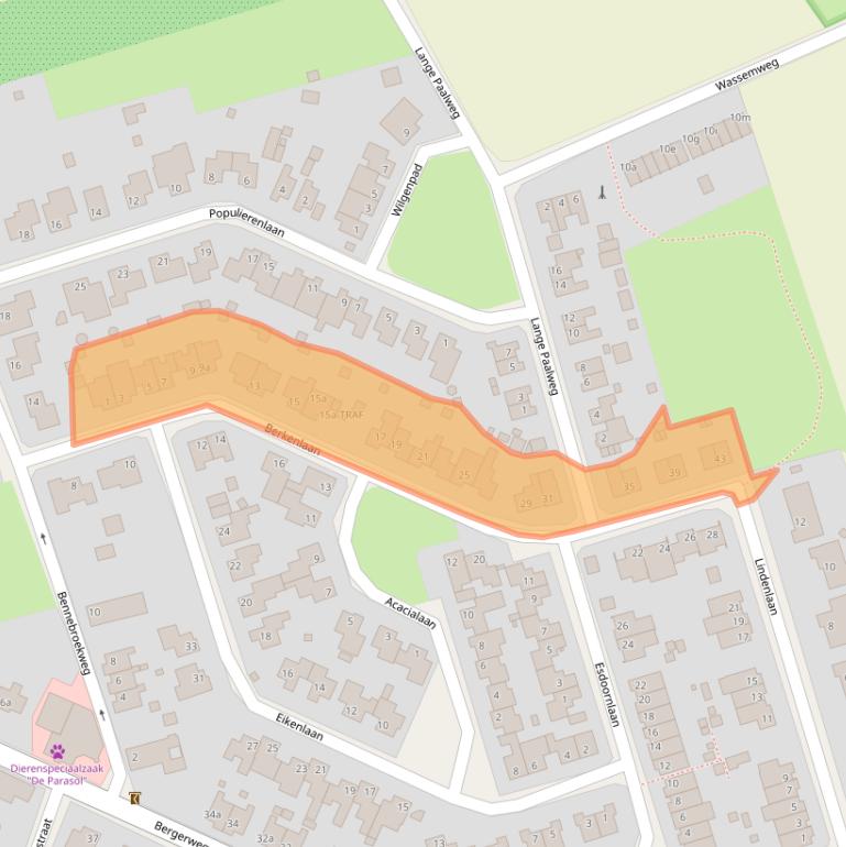 Kaart van postcodegebied 6063CT.