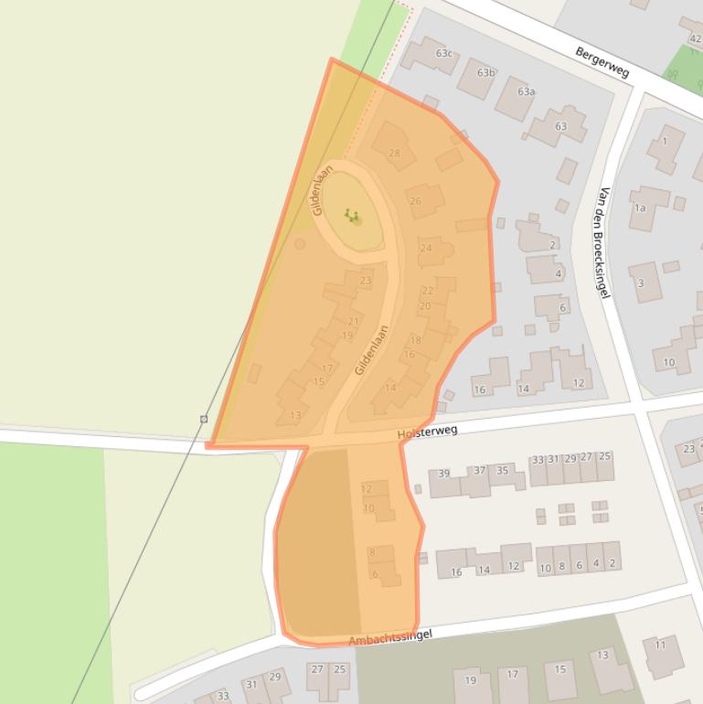 Kaart van postcodegebied 6063DC.