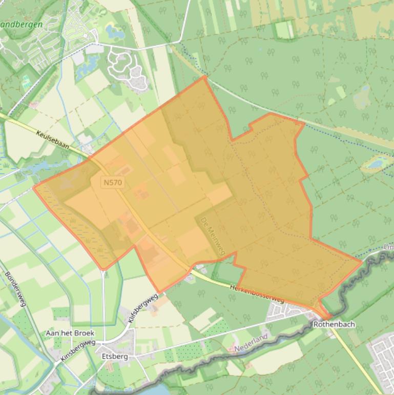 Kaart van postcodegebied 6063NL.