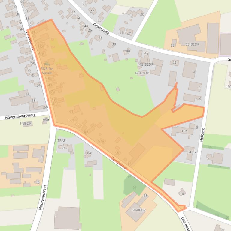 Kaart van postcodegebied 6065AE.