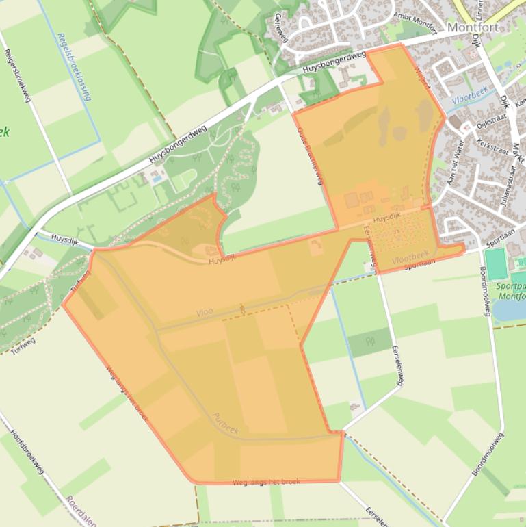 Kaart van postcodegebied 6065AX.
