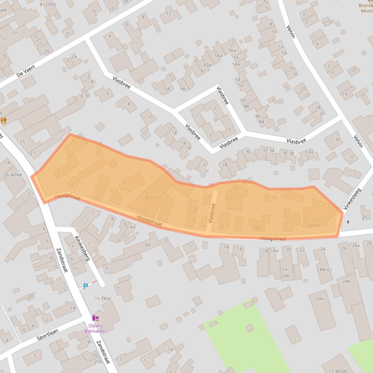 Kaart van postcodegebied 6065BA.