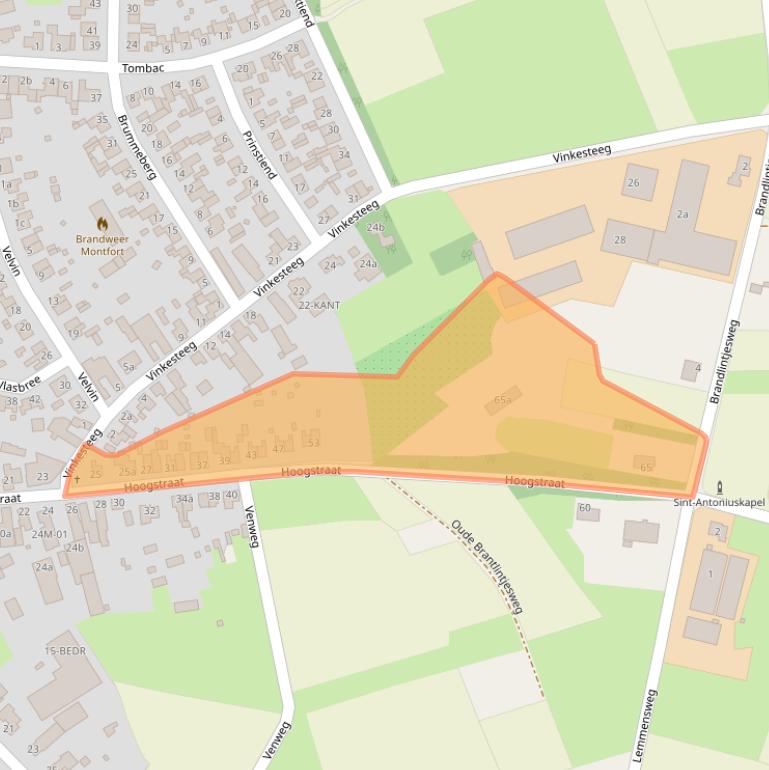 Kaart van postcodegebied 6065BB.