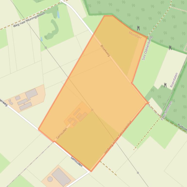 Kaart van postcodegebied 6065BD.