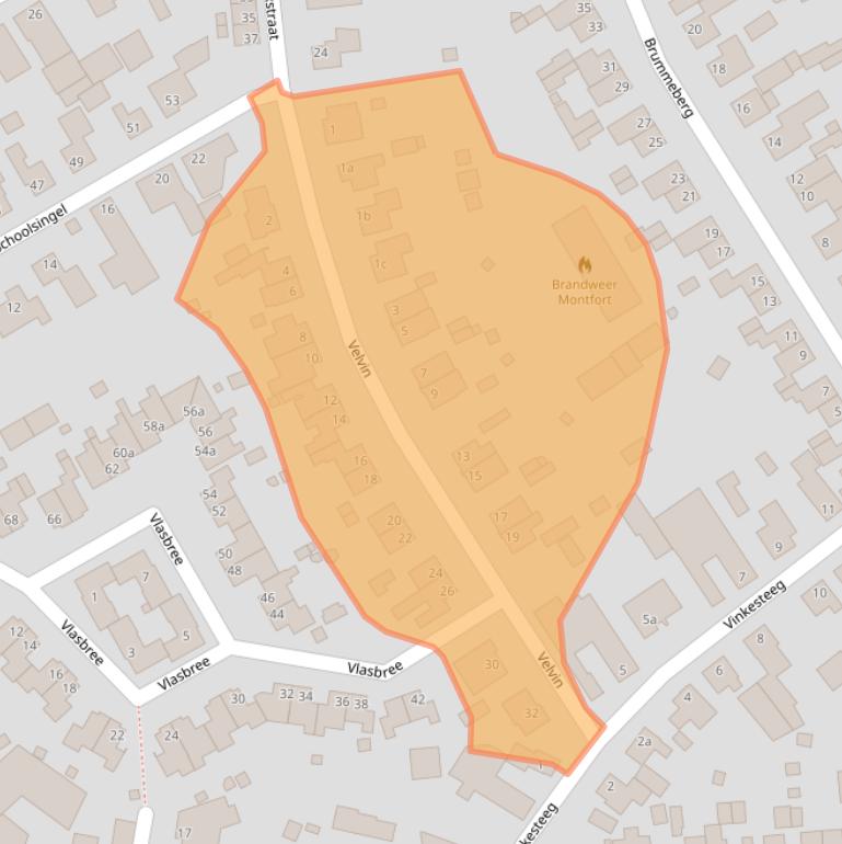 Kaart van postcodegebied 6065BJ.