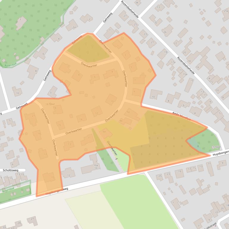 Kaart van postcodegebied 6065CM.