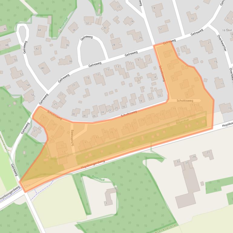 Kaart van postcodegebied 6065CV.