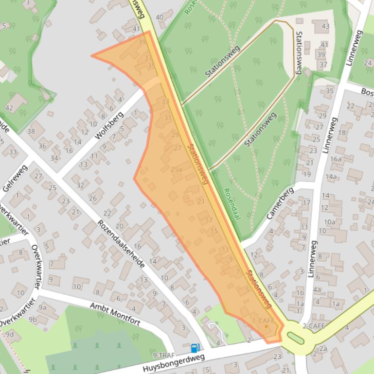 Kaart van postcodegebied 6065EG.