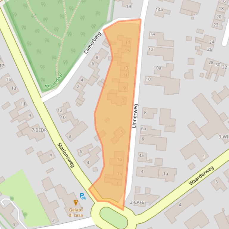 Kaart van postcodegebied 6065EL.