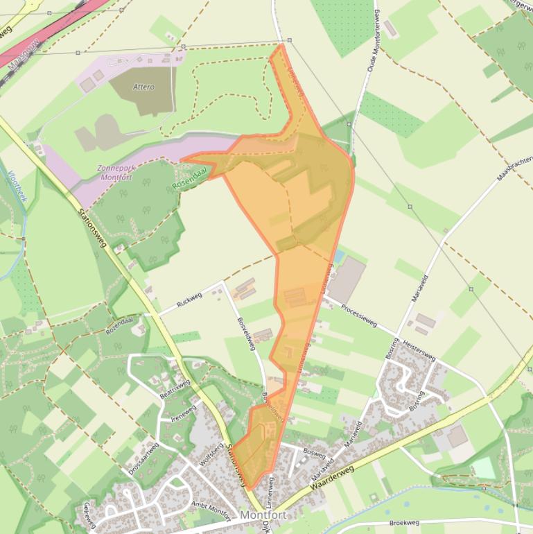 Kaart van postcodegebied 6065EM.