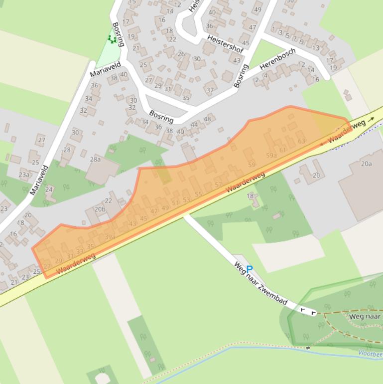 Kaart van postcodegebied 6065EW.