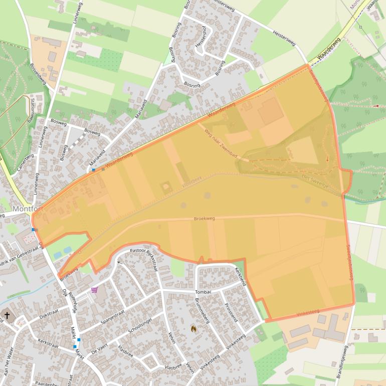 Kaart van postcodegebied 6065EX.