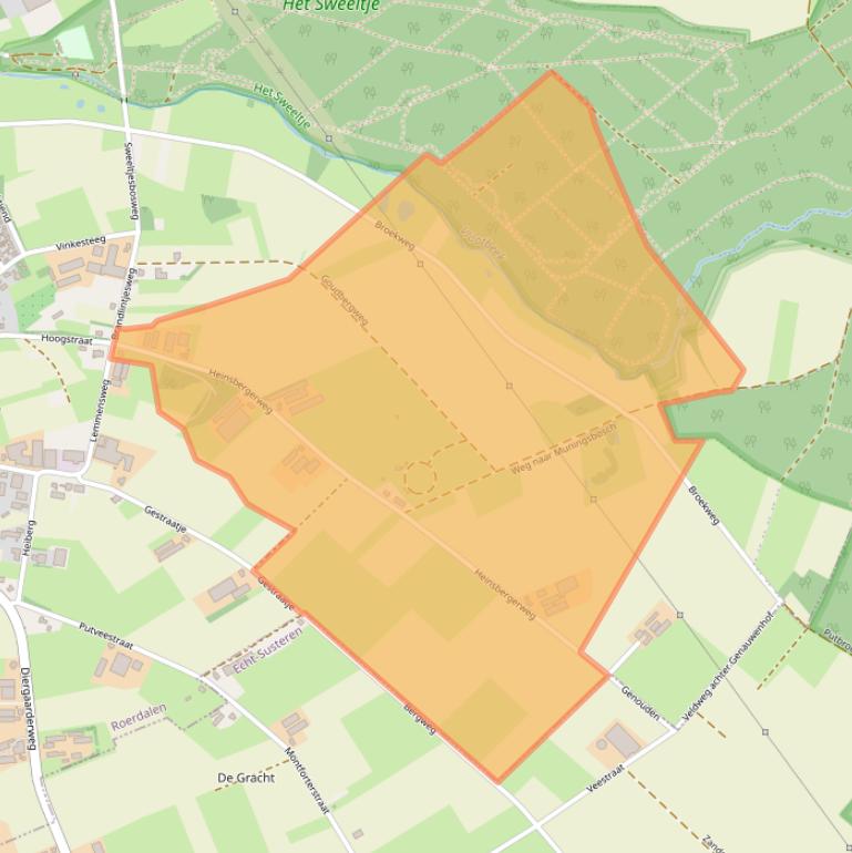 Kaart van postcodegebied 6065NK.