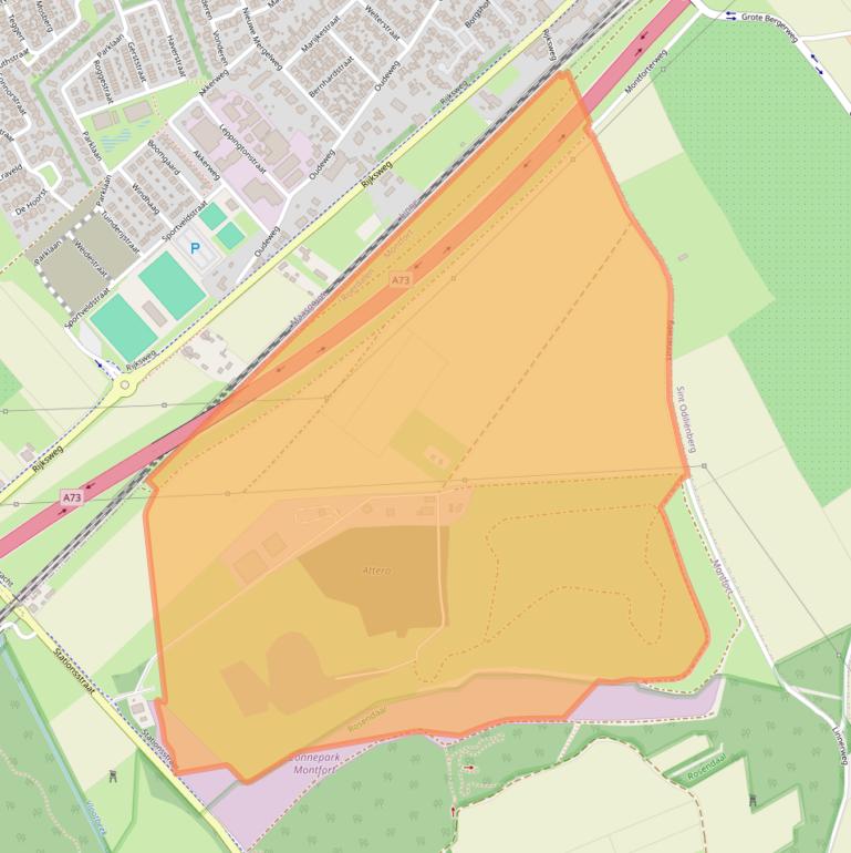 Kaart van postcodegebied 6065NN.