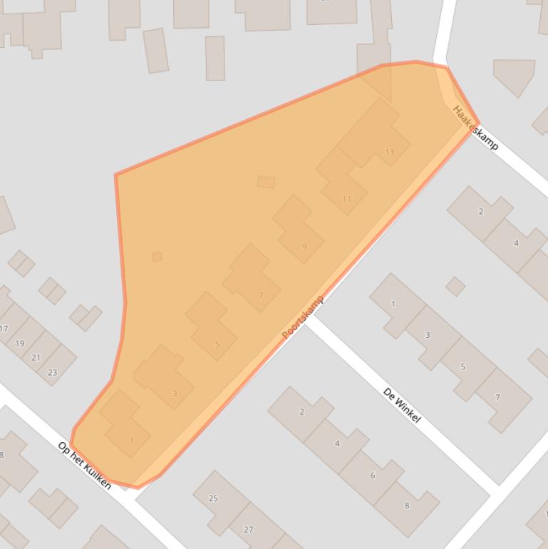 Kaart van postcodegebied 6067AN.